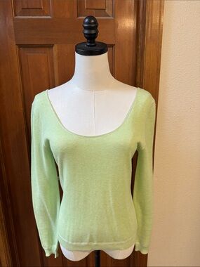 Brunello Cucinelli Mint Scoop Neck Sweater Size M